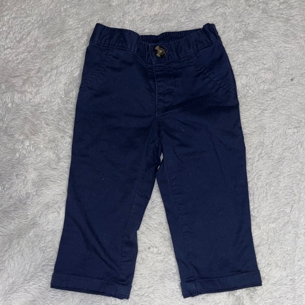 old navy blue baby boy dress pants
